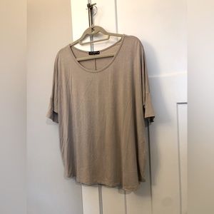 Statement by GC beige t-shirt size small.